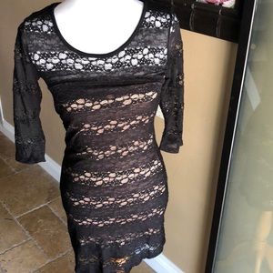 Super Sexy Lace Black Dress